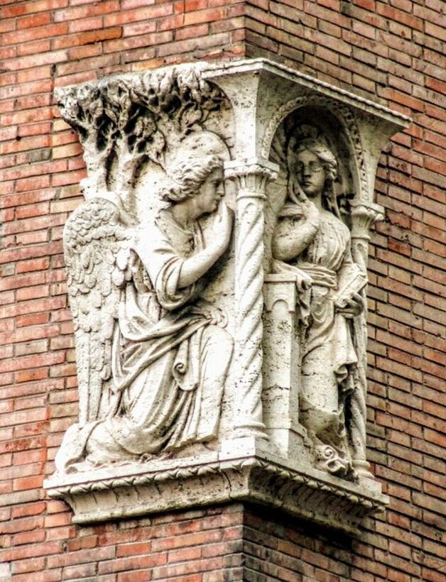 Relief of the Annunciation (church of Santa Maria Addolorata), Rome