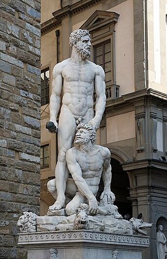 Sculpture of Hercules and Cacus by Baccio Bandinelli, Florence