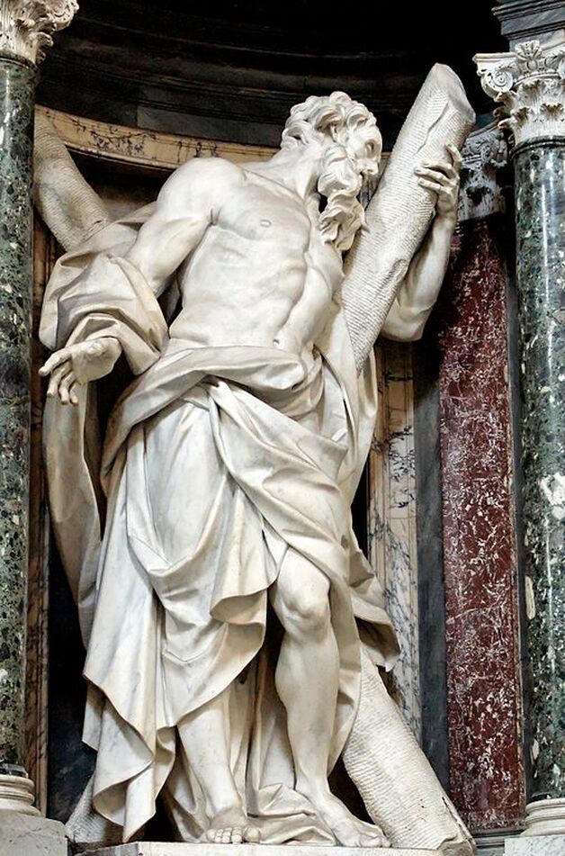 St Andrew by Camillo Rusconi, St John Lateran, Rome 