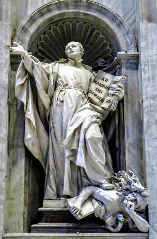 St Ignatius Loyola by Camillo & Giuseppe Rusconi, St Peter's Basilica, Rome