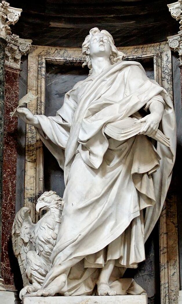 St John the Evangelist by Camillo Rusconi, St John Lateran, Rome 