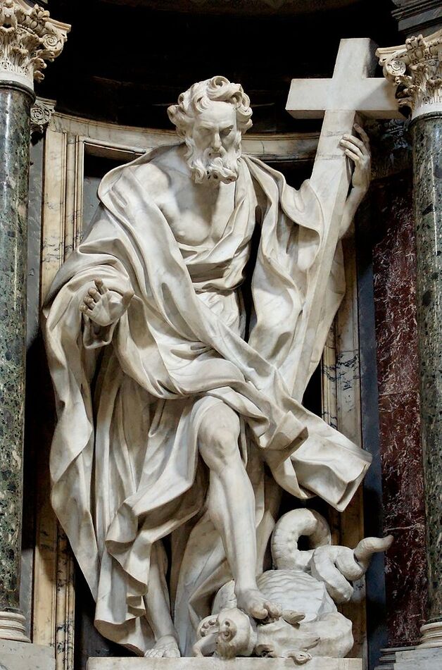 St Phillip by Giuseppe Mazzuoli, St John Lateran, Rome