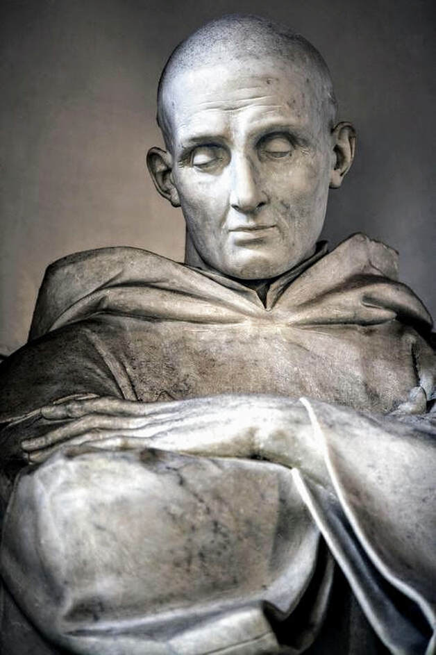 Statue of St Bruno by Jean-Antoine Houdon, church of Santa Maria degli Angeli, Rome