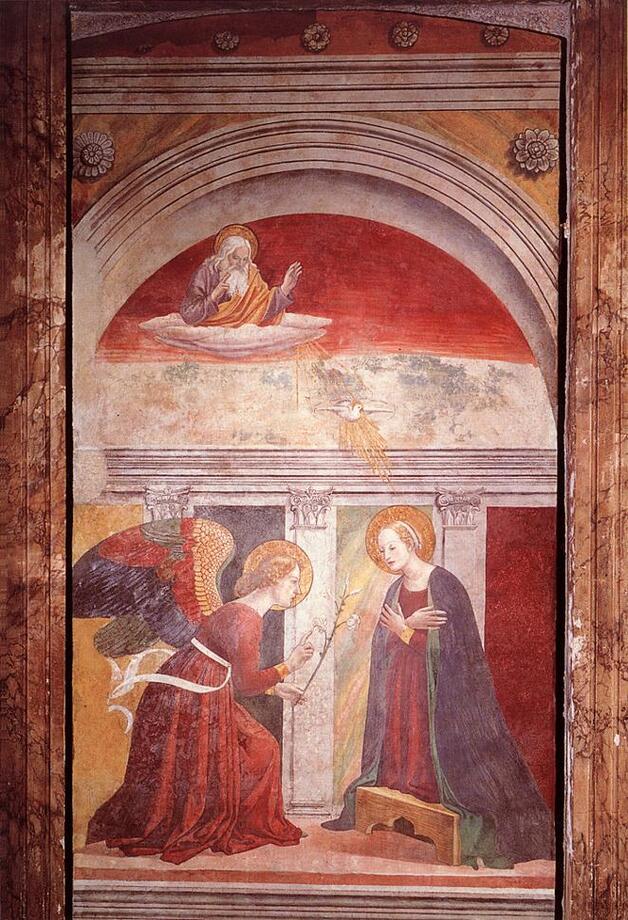 The Annunciaion by Melozzo da Forli, Pantheon, Rome