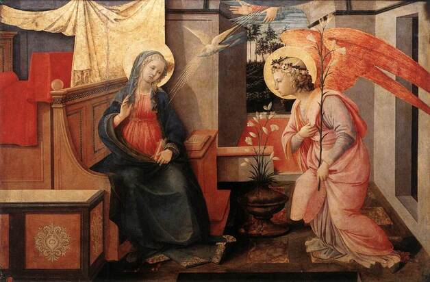 The Annunciation by Fra Filipp Lippi, Galleria Doria Pamphilj, Rome