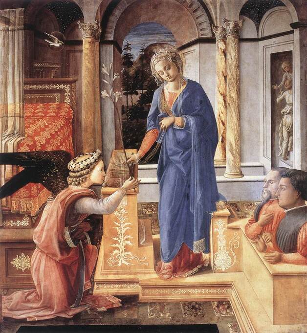 The Annunciation by Fra Filippo Lippi, Galleria Nazionale d' Arte Antica, Rome