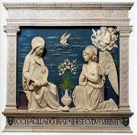 The Annunciation by Luca della Robbia