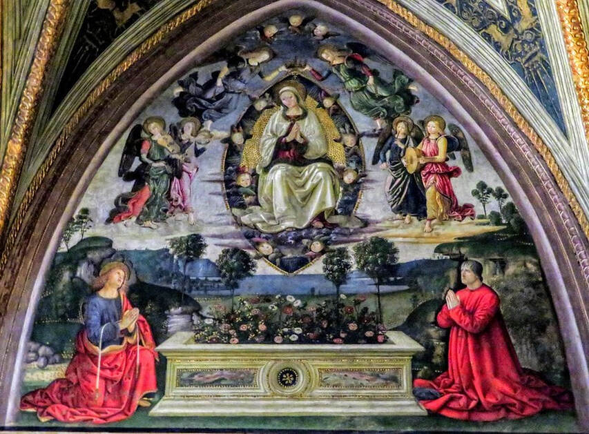 The Assumption of the Virgin Mary, fresco by Pinturicchio, Borgia Apartment, Vatican Museums, Rome