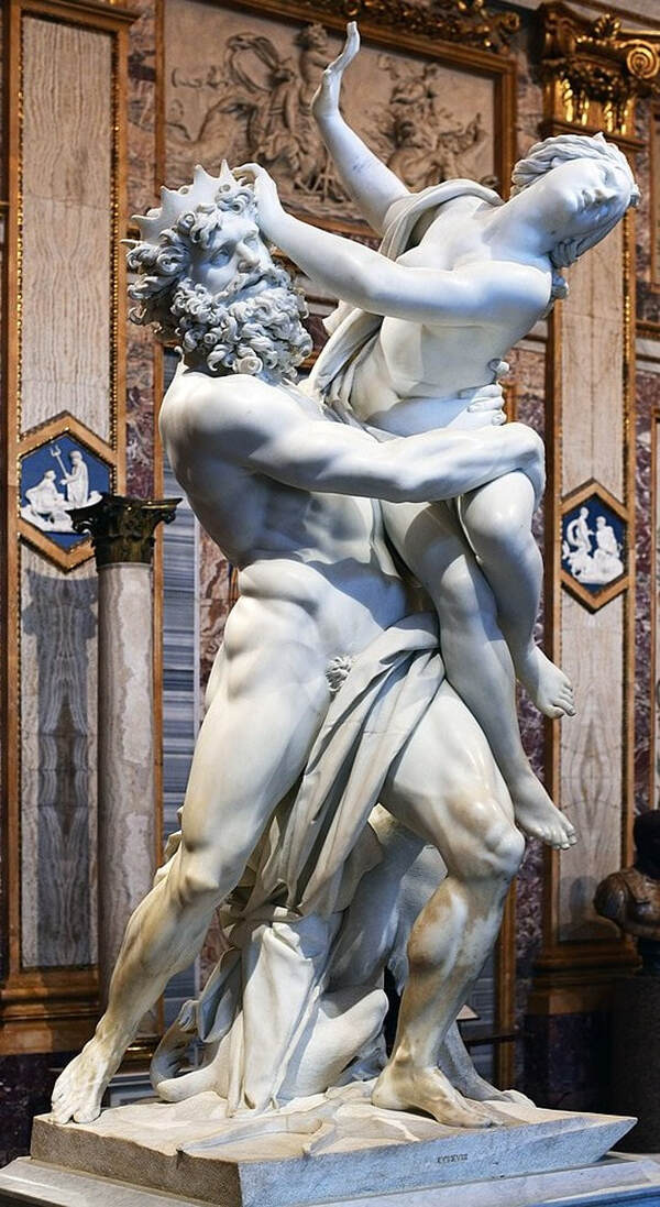 The Rape of Proserpina by Gian Lorenzo Bernini, Galleria Borghese, Rome