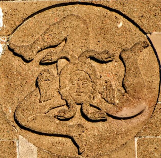Trinacria, symbol of Sicily, Villino Ximenes, Rome