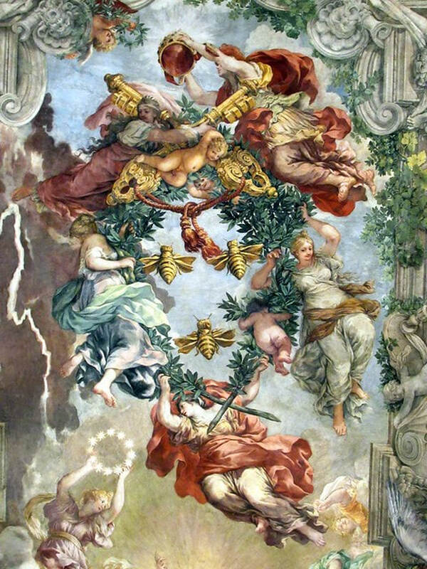 Triumph of Divine Providence (det.) by Pietro da Cortona, Palazzo Barberini, Rome