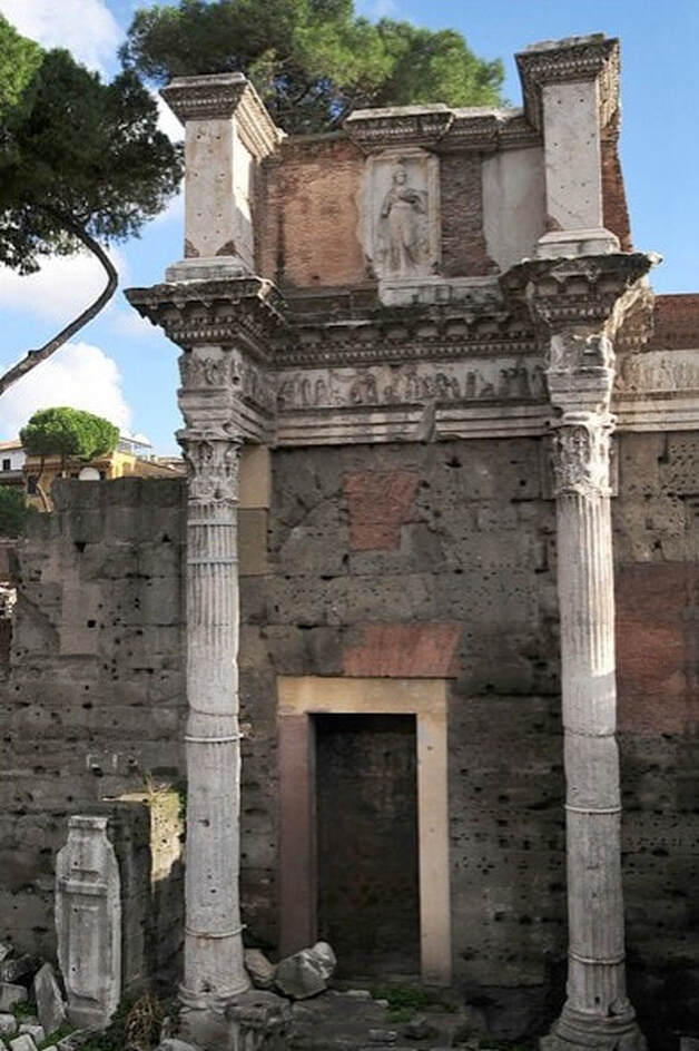 The two 'Colonnace', Forum of Nerva, Rome