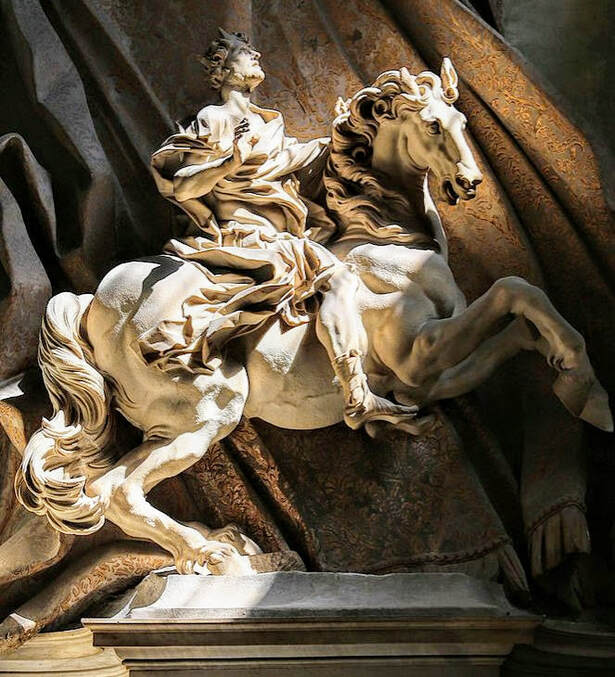 The Vision of Constantine, sculpture by Gian Lorenzo Bernini, Apostolic Palace, Vatican City