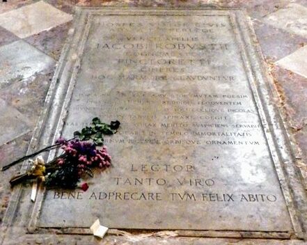 Tomb of Tintoretto, church of Madonna dell' Orto, Venice