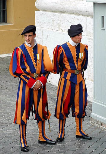 Two Swiss Guards, Vatican City, Rome