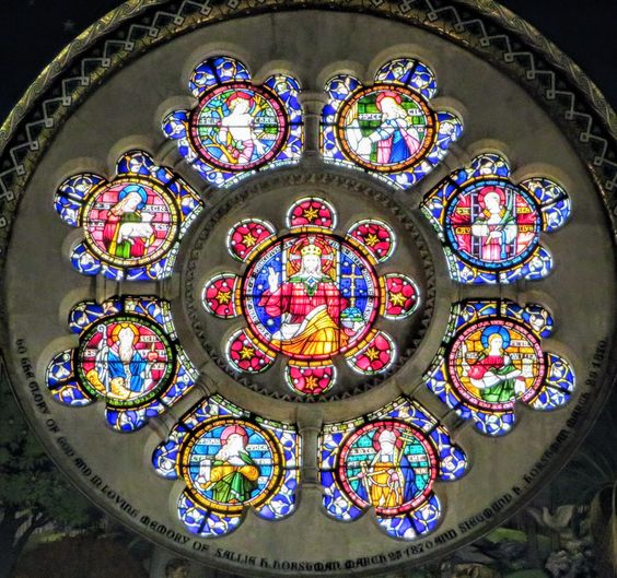 Rose window, St Paul's Within the Walls, Rome