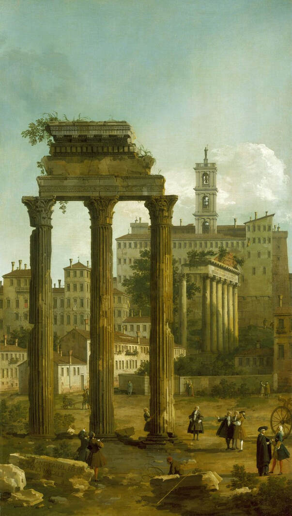 Ruins-of-the-Roman-Forum (1742)-by-Canaletto