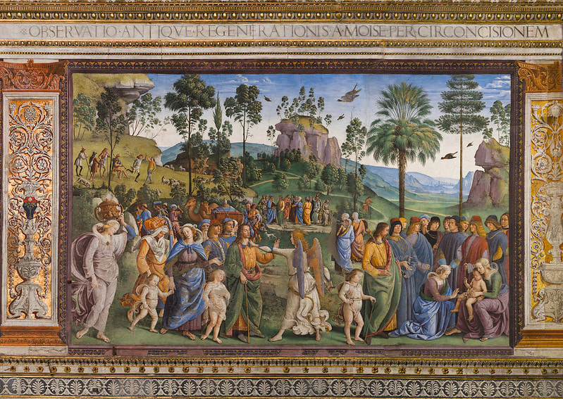 Circumcision of Moses’ Son by Perugino, Sistine Chapel, Rome