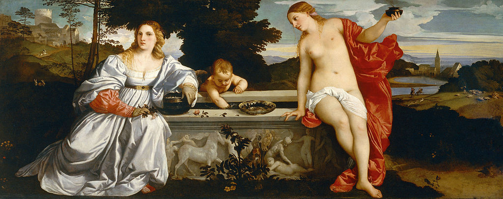 Sacred and Profane Love by Titian, Galleria Borghese, Rome