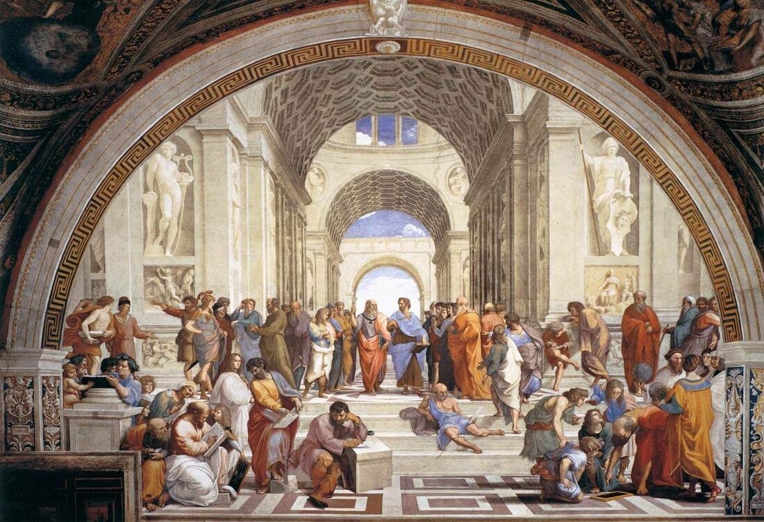 School of Athens, fresco by Raphael, Stanza della Segnatura, Vatican Museums, Rome