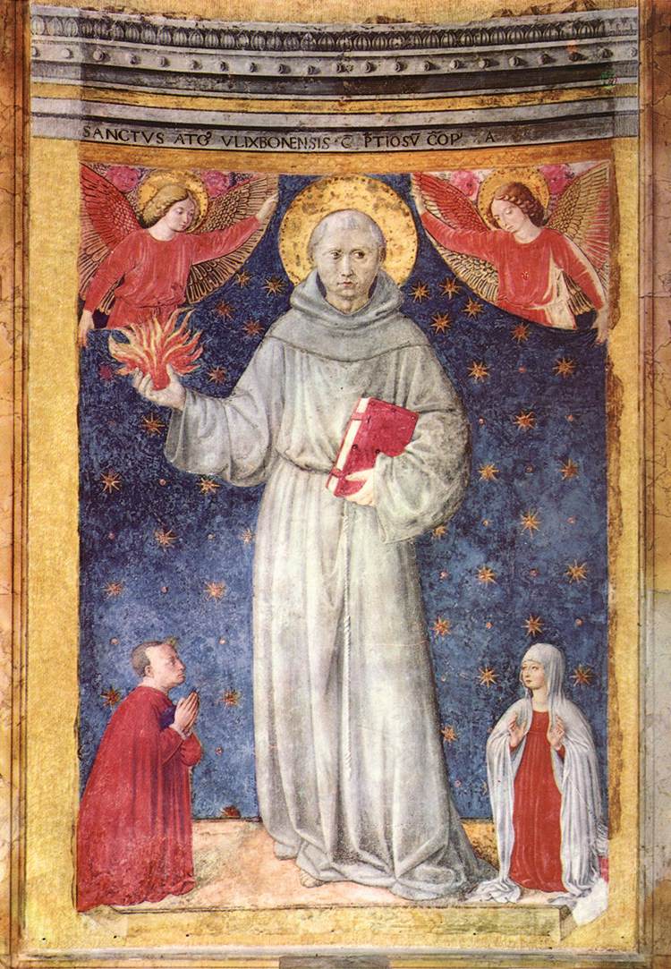 St Anthony of Padua by Benozzo Gozzoli, Santa Maria in Aracoeli, Rome