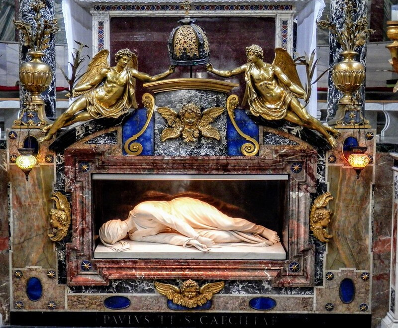 St Cecilia by Stefano Maderno, Santa Cecilia in Trastevere, Rome