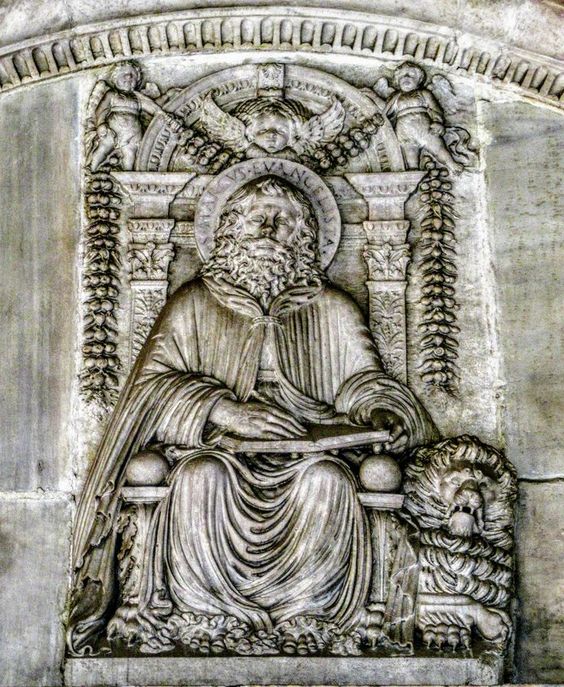 St Mark the Evangelist by Isaia da Pisa (active 1447-64), church of San Marco, Rome