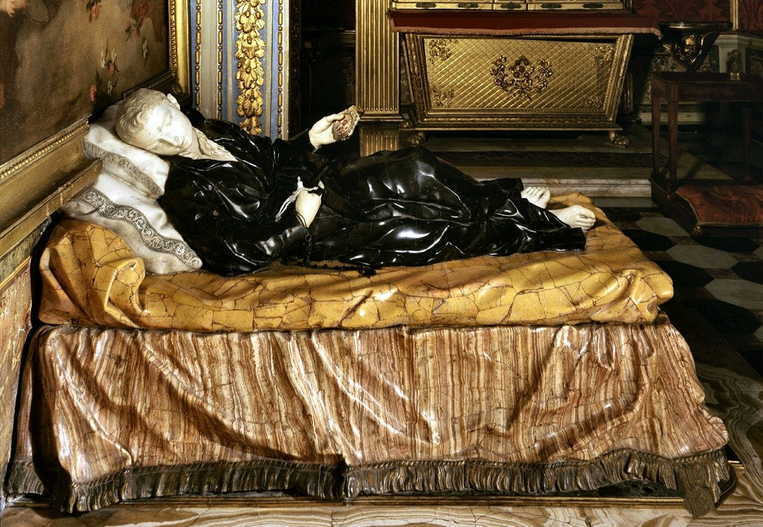 St Stanislaus Kostka by Pierre Legros, church of Sant' Andrea al Quirinale, Rome