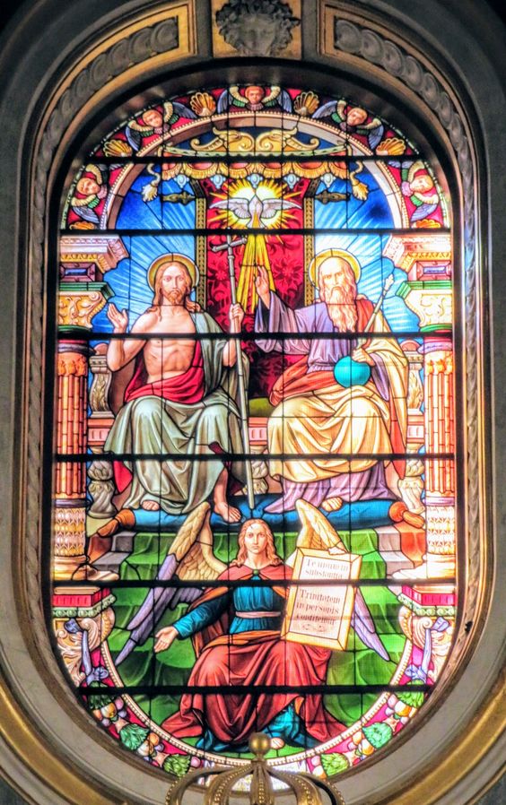 Stained-glass window, church Santa Maria dell' Anima, Rome
