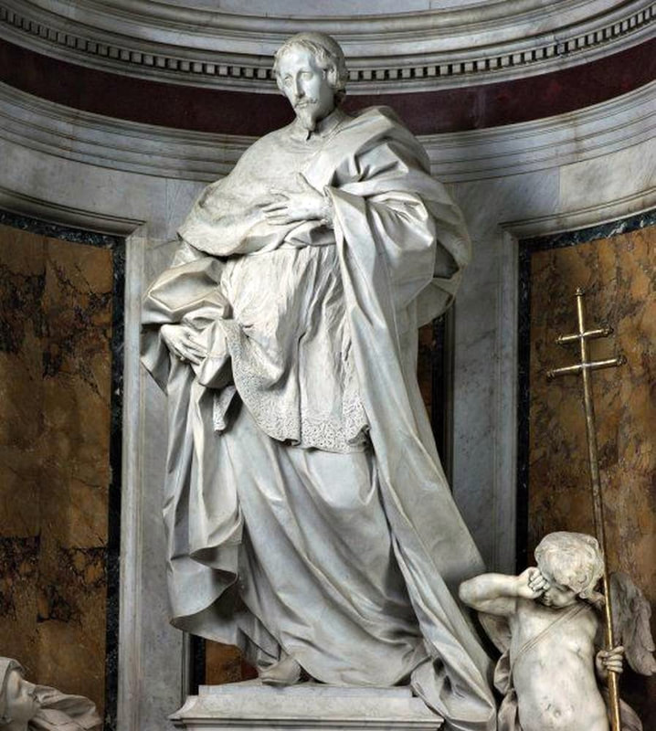 Statue of Cardinal Neri Corsini by G. B. Maini, Cappella Clementina, San Giovanni in Laterano, Rome