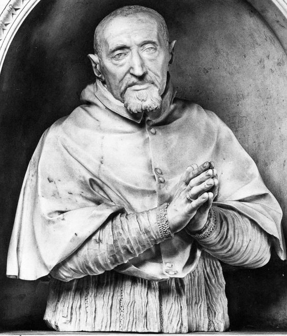 Statue of Cardinal Roberto Bellarmine by Gian Lorenzo Bernini, Chiesa del Gesu, Rome