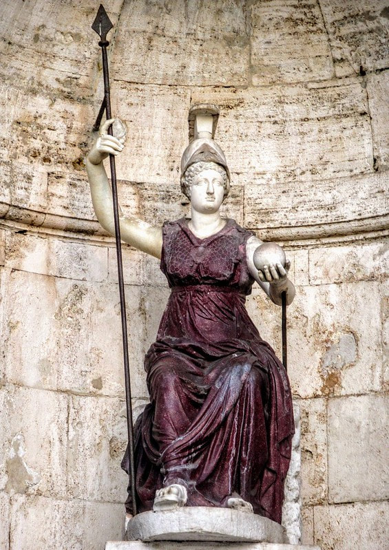 Statue of Goddess Roma, Piazza del Campidglio, Rome