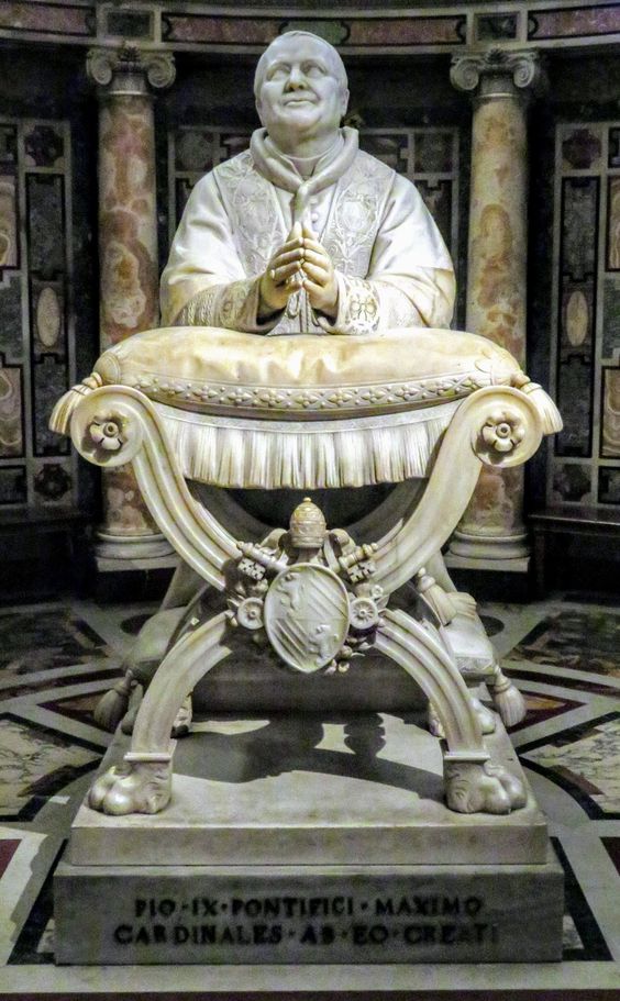 Statue of Pope Pius IX (r. 1846-78) by Ignazio Jacometti (1819-83), Santa Maria Maggiore, Rome