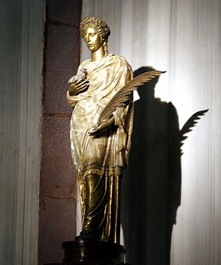 Saint Agnes by Nicolas Cordier, church of Sant' Agnese fuori le Mura, Rome