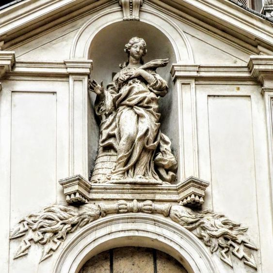 Statue of St Barbara by Ambrogio Parisi, church of Santa Barbara dei Librai, Rome