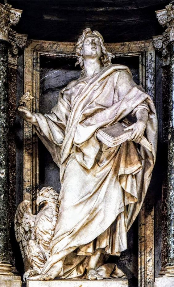 Statue of St John the Evangelist by Camillo Rusconi, San Giovanni in Laterano, Rome