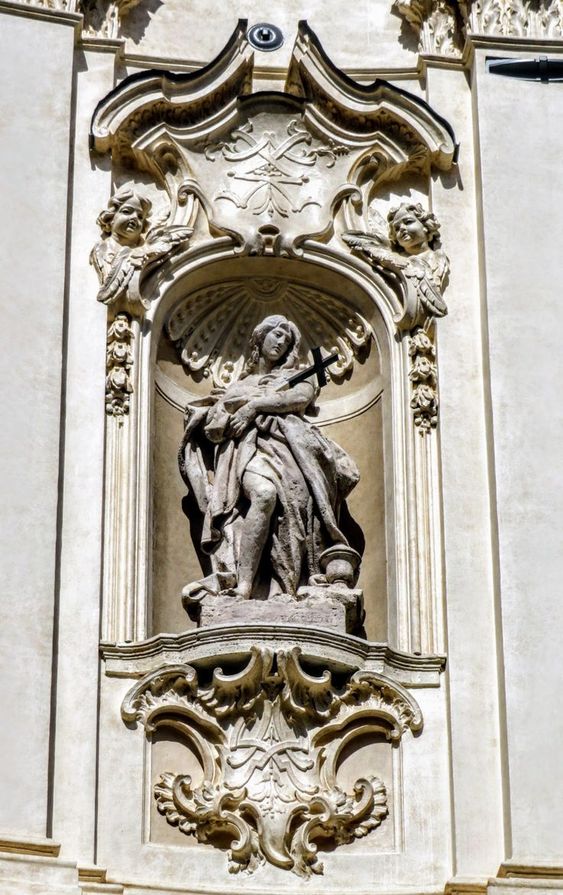 Statue of St Mary Magdalene, Santa Maria Maddalena, Rome