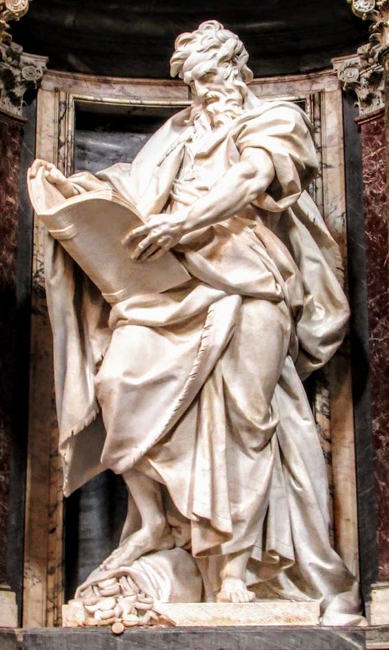 Statue of St Matthew by Camillo Ruscioni, San Giovanni in Laterano, Rome