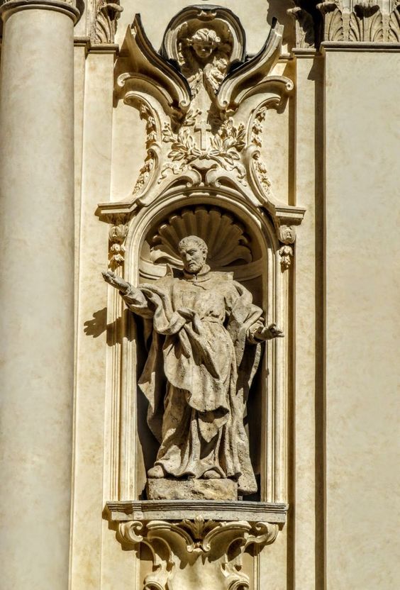 Statue of St Camillus, Santa Maria della Maddalena, Rome