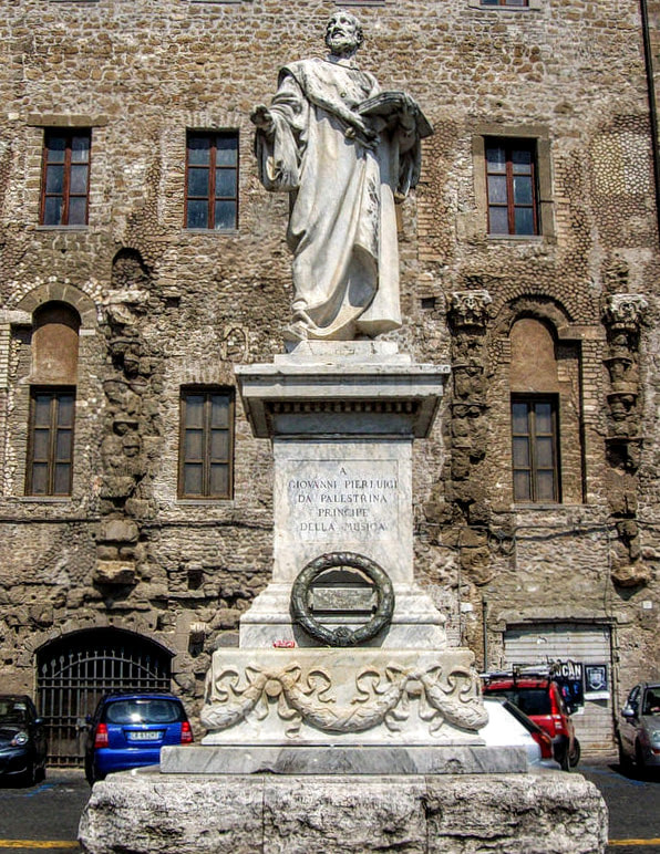 Statue of the composer Palestrina by Arnaldo Zocchi, Palestrina