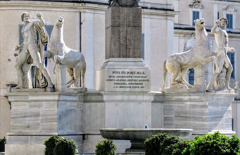 Statues of Castor and Pollux, Piazza del Quirinale, Rome