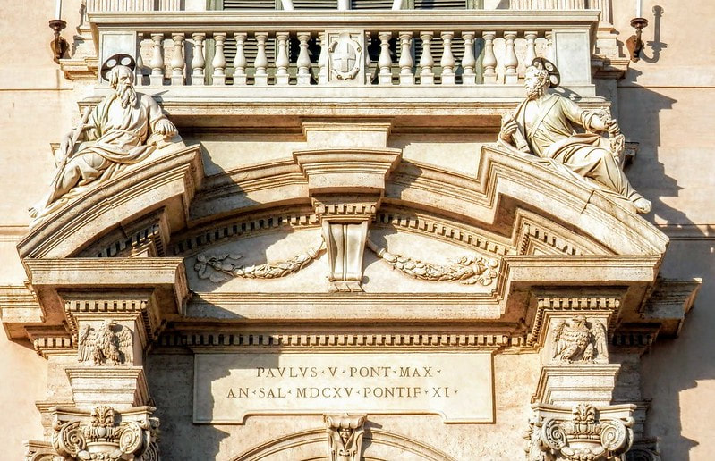 Statues of Saint Peter and Saint Paul, Palazzo del Quirinale, Rome