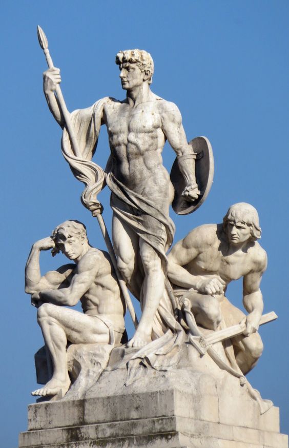 'Strength', sculpture by Augusto Rivalta, the 'Vittoriano', Rome