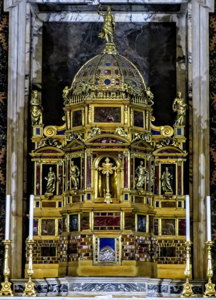 Tabernacle by Pompeo Targone, Altar of the Blessed Sacrament, San Giovanni in Laterano, Rome