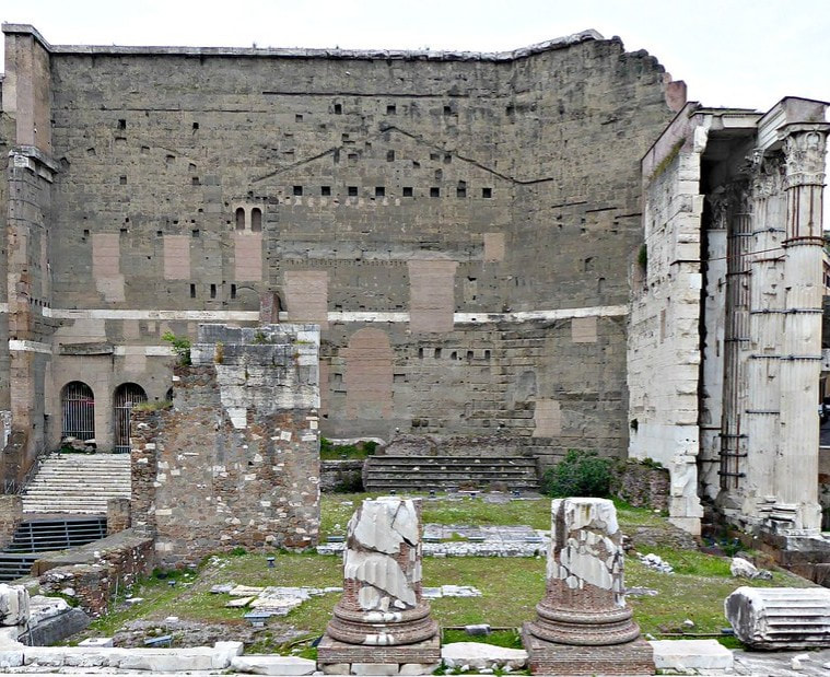 Temple of Mars Ultor, Forum of Augustus, Rome 