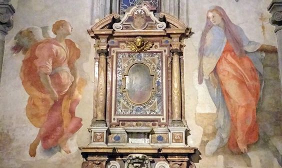 The Annunciation by Pontormo, Barbadori Chapel, church of Santa Felicita, Florence