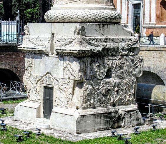 The base of Trajan's Column, Rome