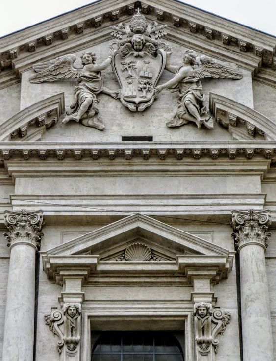 Coat of arms of Pope Alexander VII, church of Sant' Andrea della Valle, Rome