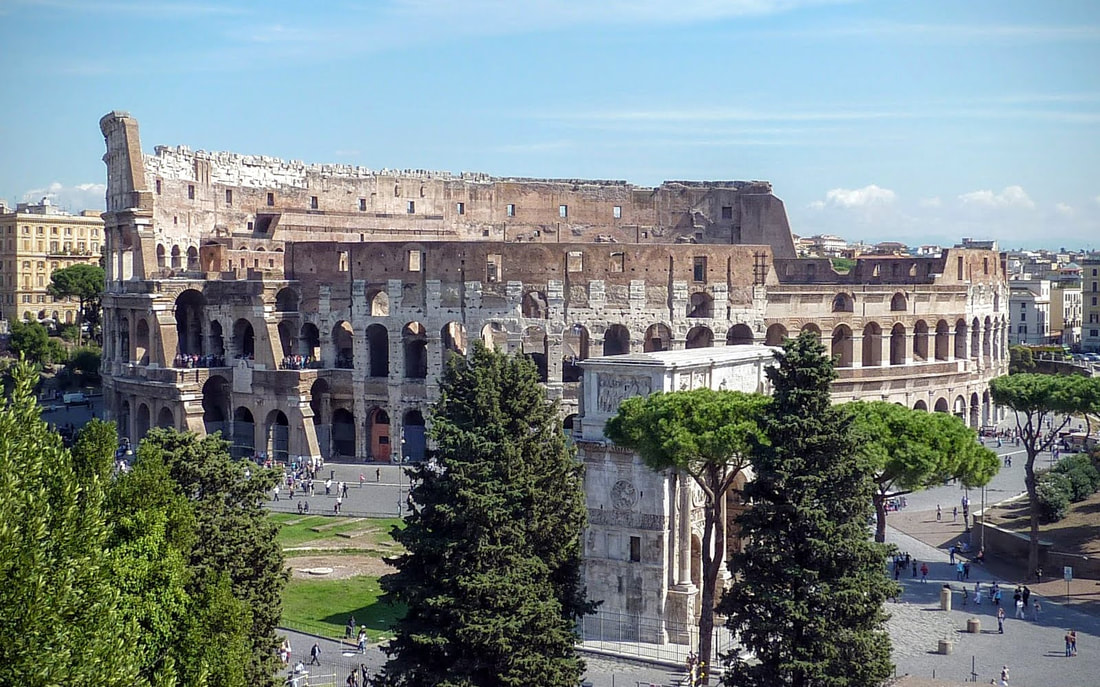 The Colosseum, the largest amphitheatre in the world, Rome