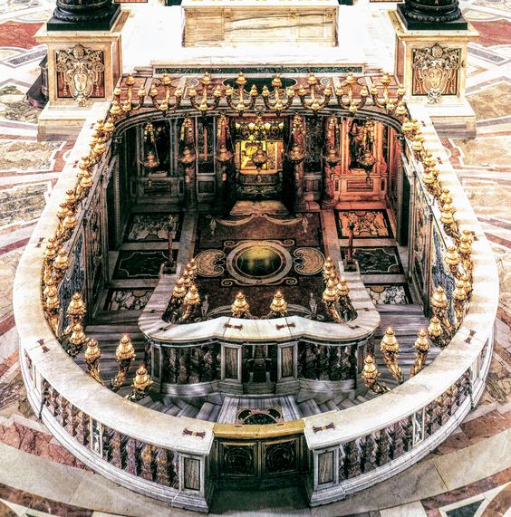 The Confessio by Carlo Maderno, St Peter's Basilica, Rome